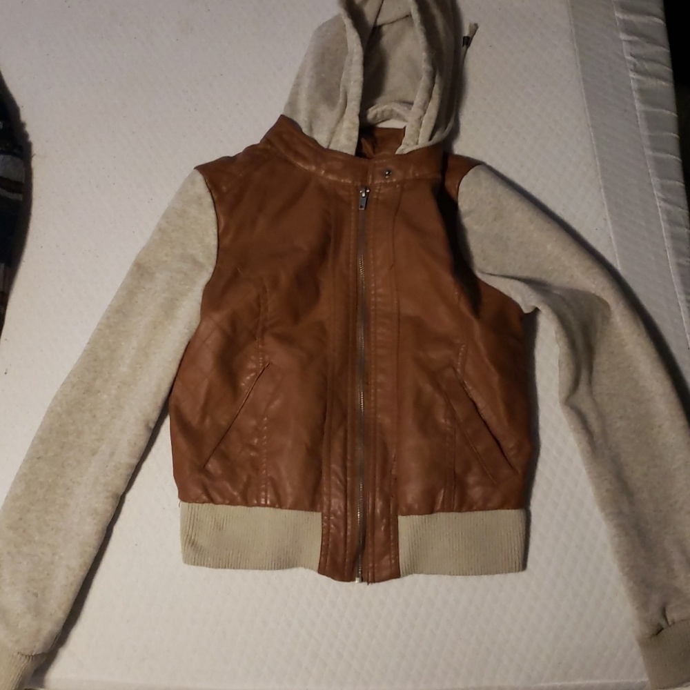 Ambiance medium faux leather jacket